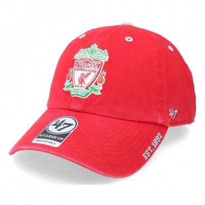 47 Brand - Football Röd adjustable Keps - Liverpool FC Ice Clean Up Red Dad Cap @ Hatstore
