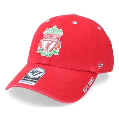 47 Brand - Football Röd adjustable Keps - Liverpool FC Ice Clean Up Red Dad Cap @ Hatstore