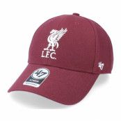 47 Brand - Football Röd adjustable Keps - Liverpool FC Mvp Dark Maroon Adjustable @ Hatstore