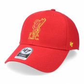 47 Brand - Football Röd adjustable Keps - Liverpool FC Mvp Red Adjustable @ Hatstore