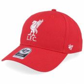 47 Brand - Football Röd adjustable Keps - Liverpool FC Raised Basic Mvp Red Adjustable @ Hatstore