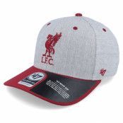 47 Brand - Football Röd adjustable Keps - Liverpool Storm Cloud TT Mvp DP Heather Grey/Maroon Adjustable @ Hatstore