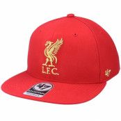 47 Brand - Football Röd snapback Keps - Liverpool FC Metallic No Shot Captain Red Snapback @ Hatstore