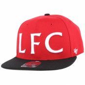 47 Brand - Football Röd snapback Keps - Liverpool FC Script Side 2Tone Captain Red Snapback @ Hatstore