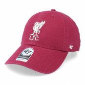 47 Brand - Football Röd unconstructed Keps - Liverpool FC Clean Up Cardinal Dad Cap @ Hatstore