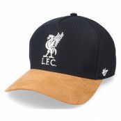 47 Brand - Football Svart adjustable Keps - Hatstore Exclusive x Liverpool MVP Dv Ultrasuede Visor Black Adjustable @ Hatstore