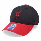 47 Brand - Football Svart adjustable Keps - Kids Liverpool FC Short Stack Mvp Black/Red Adjustable @ Hatstore