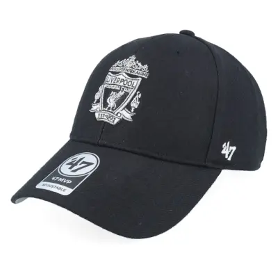 47 Brand - Football Svart adjustable Keps - Liverpool Epl-47 Mvp Cap Black Adjustable @ Hatstore