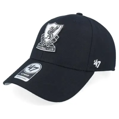 47 Brand - Football Svart adjustable Keps - Liverpool Epl Mvp Cap Black Adjustable @ Hatstore