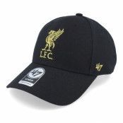 47 Brand - Football Svart adjustable Keps - Liverpool Exclusive Metallic Mvp Black/Gold Adjustable @ Hatstore