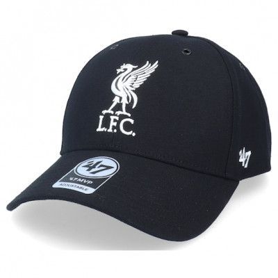 47 Brand - Football Svart adjustable Keps - Liverpool FC Aerial Mvp Black Adjustable @ Hatstore