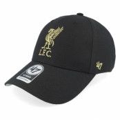 47 Brand - Football Svart adjustable Keps - Liverpool FC Epl Metallic Mvp Black Adjustable @ Hatstore