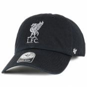 47 Brand - Football Svart adjustable Keps - Liverpool FC Liverbird Clean Up Black Adjustable @ Hatstore