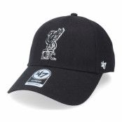 47 Brand - Football Svart adjustable Keps - Liverpool FC Mvp Black Adjustable @ Hatstore