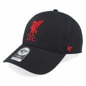 47 Brand - Football Svart adjustable Keps - Liverpool FC Raised Basic Mvp Black Adjustable @ Hatstore