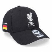 47 Brand - Football Svart adjustable Keps - Liverpool Sure Shot Mvp Black/White Adjustable @ Hatstore