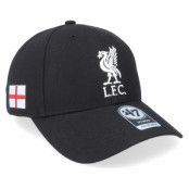 47 Brand - Football Svart adjustable Keps - Liverpool Sure Shot Mvp Blank Black/White Adjustable @ Hatstore