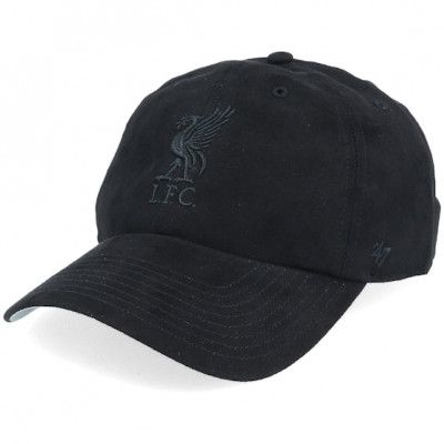 47 Brand - Football Svart adjustable Keps - Liverpool Ultra Basic Clean Up Dad Cap Black Adjustable @ Hatstore