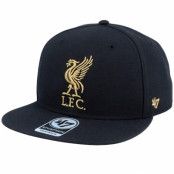 47 Brand - Football Svart snapback Keps - Liverpool Exclusive Metallic Black/Gold Snapback @ Hatstore