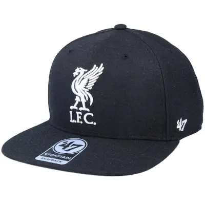 47 Brand - Football Svart snapback Keps - Liverpool No Shot Captain Black Snapback @ Hatstore