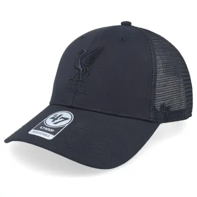 47 Brand - Football Svart trucker Keps - Liverpool Branson Mvp Black Trucker @ Hatstore
