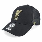 47 Brand - Football Svart trucker Keps - Liverpool Epl Branson Metallic Mvp Black Trucker @ Hatstore