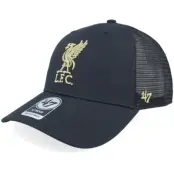 47 Brand - Football Svart trucker Keps - Liverpool Epl Branson Metallic Mvp Black Trucker @ Hatstore