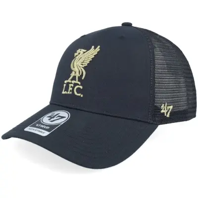 47 Brand - Football Svart trucker Keps - Liverpool Epl Branson Metallic Mvp Black Trucker @ Hatstore