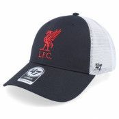 47 Brand - Football Svart trucker Keps - Liverpool FC Branson Mvp Black/White Trucker @ Hatstore