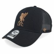 47 Brand - Football Svart trucker Keps - Liverpool FC Epl Ballpark Mesh Mvp Black Trucker @ Hatstore