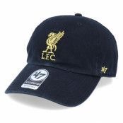 47 Brand - Football Svart unconstructed Keps - Hatstore Exclusive Liverpool FC Black/Gold Dad Cap @ Hatstore