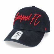 47 Brand - Football Svart unconstructed Keps - Liverpool FC Lyric Women's Clean Up Black Dad Cap @ Hatstore