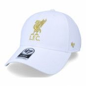 47 Brand - Football Vit adjustable Keps - Liverpool Metallic Snap Mvp White Adjustable @ Hatstore