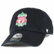 Keps Liverpool FC Crest Clean Up Black Adjustable - 47 Brand - Svart Reglerbar