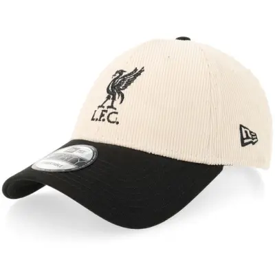 New Era - Football Beige adjustable Keps - Liverpool Corduroy 9FORTY Light Terracotta/Black Adjustable @ Hatstore