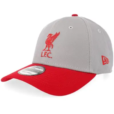 New Era - Football Grå adjustable Keps - Liverpool Contrast 9FORTY Grey/Scarlet Adjustable @ Hatstore