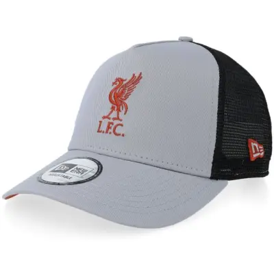 New Era - Football Grå trucker Keps - Liverpool Seasonal Grey/Black A-Frame Trucker @ Hatstore