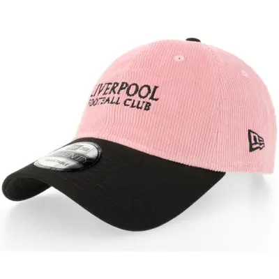 New Era - Football Rosa unconstructed Keps - Liverpool Corduroy 9TWENTY Pink/Black Dad Cap @ Hatstore