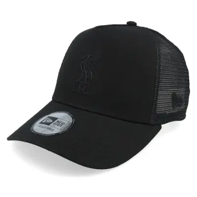 New Era - Football Svart trucker Keps - Liverpool Tonal Black/Black Trucker @ Hatstore