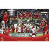 Liverpool affisch Carling Cup Winners 85