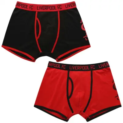 Liverpool Boxershorts Svart/Röd 2-pack S