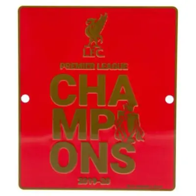 Liverpool Fönsterskylt Premier League Champions
