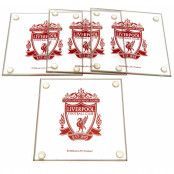 Liverpool FC 4-pack glasunderlägg