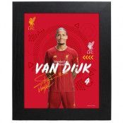 Liverpool Inramat Porträtt Van Dijk