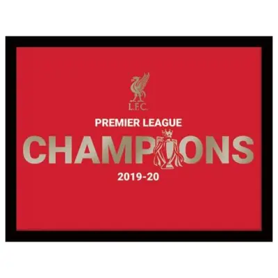 Liverpool Metalltavla Premier League Champions Stor