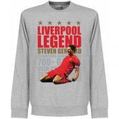 Liverpool Tröja Gerrard Legend Sweatshirt Steven Gerrard Grå XL
