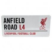 Liverpool Vägskylt Anfield Road