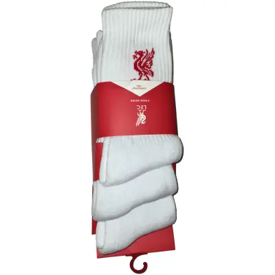 Liverpool Strumpor Vit Liverbird 3-pack 40-45