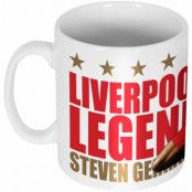 Liverpool Mugg Legend Steven Gerrard Vit