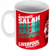 Liverpool Mugg Salah Portrait Mohamed Salah Vit